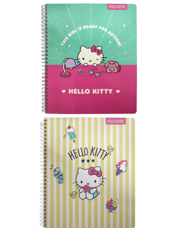 Cuaderno Universitario 7 Mm 100 Hojas Hello Kitty Proarte x 10 Unds.