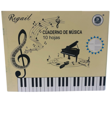 Cuaderno de Música 10 Hojas x 12 Unds.