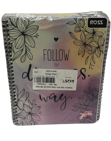 Cuadernos Universitario ROSS 100 Hojas 7MM  x 10 Unds.