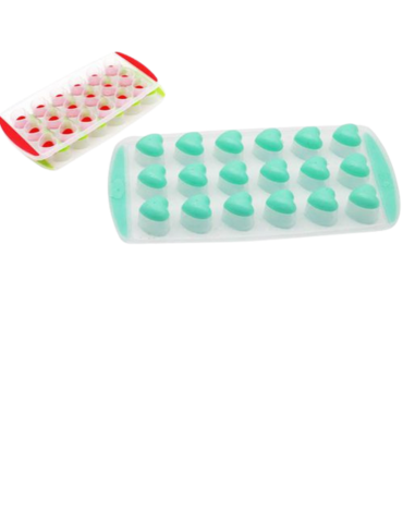 Cubeta para Hielo de Silicona Colores Surtidos  x 12 Unds.