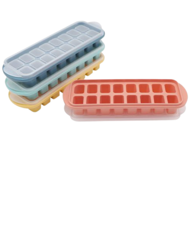 Cubeta para Hielo con Tapa x 12 Unds.