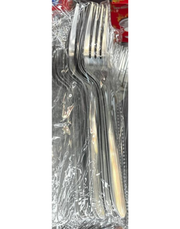 12 Set de Cubierto Tenedor (1 Set Trae: 6 PCS) Medida : 18 cm aprox.