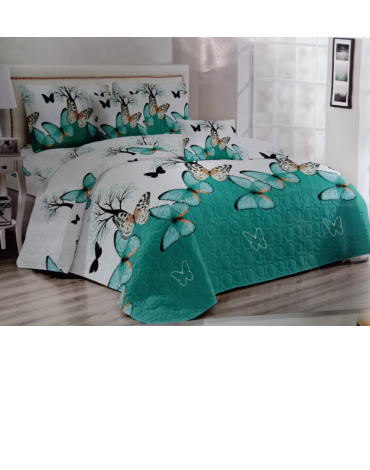 Cubre Cama de Verano de 1 Plaza y Media + 1 Funda x 3 Unds.
