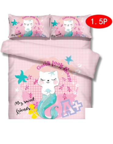Cubrecama de Verano 1 Plaza 1/2 +1 Funda x 2 Unds.Medida:180 x 230 cm aprox