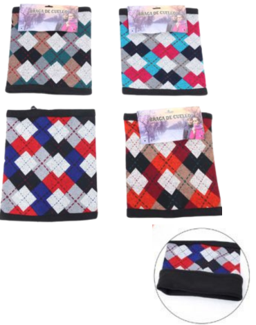 Cuello Unisex con Diseño Colores Surtidos x 12 Unds.