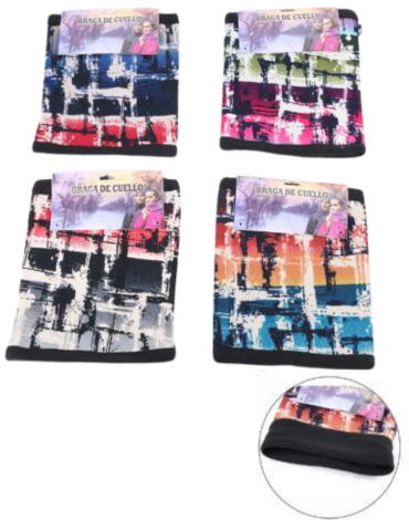 Cuello Unisex con Diseño Colores Surtidos x 12 Unds.
