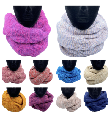 Cuello de Lana Doble Colores Surtidos x 10 Unds.