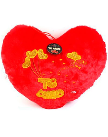 Cojin de Corazon Te Amo x 4 Unds. Medidas: 40 cm aprox