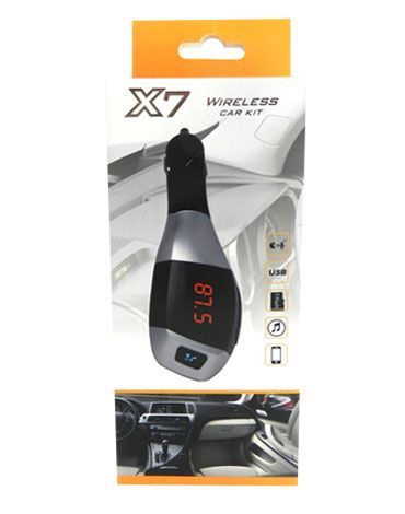 Transmisor Fm con Bluetooth con Control para Auto x 3 Und.