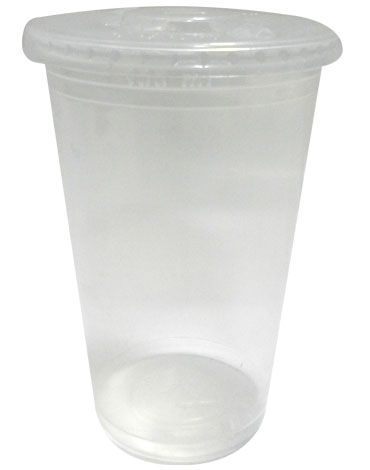 Vaso Transparente Liso con Tapa 500cc x 100 Unds.