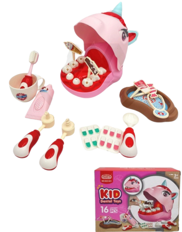 4 Set de Dentista Unicornio ( Set trae: 16 PCS)