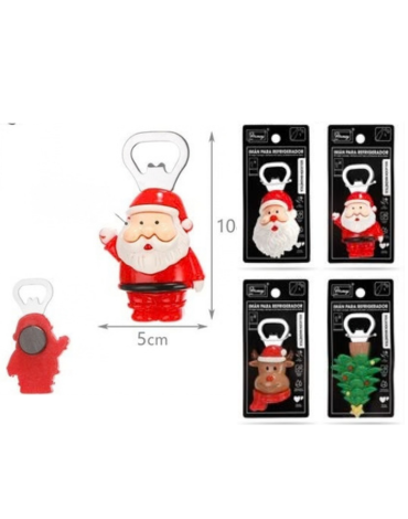 Imán Destapador Navidad Modelos Surtidos x 6 Unds. Medida: 5 x 10 m aprox.