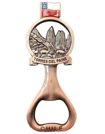 Destapador de Metal Torre de Paine x 12 Unds.