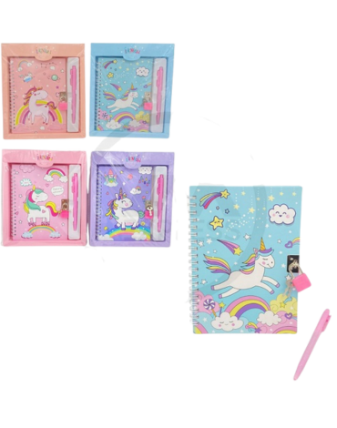 Diario de Vida Unicornio Modelos Surtidos x 6 Unds.