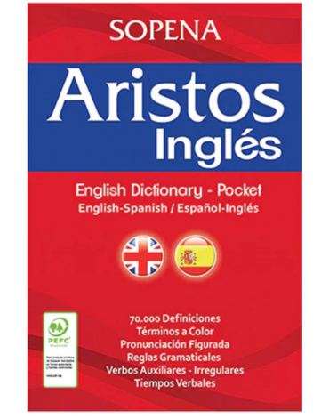 Diccionario SOPENA  Aristos Inglés x 3 Unds.