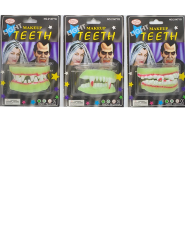 Dientes Vampiro para Halloween x 12 Unds.