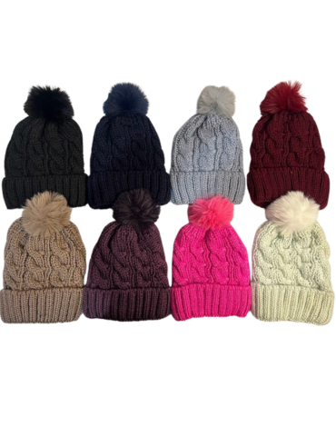 Gorro con Interior Chiporro Colores Surtidos x 12 Unds. Talla: Estandar