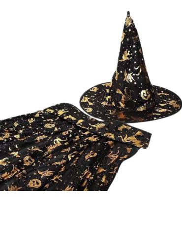 Disfraz con Gorro Halloween x 10 Unds.Medida:1.20 cm aprox.