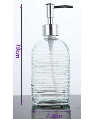Dispensador de Jabón Liquido Color Único  x 12 Unds.Medida: 19 x 7.3 cm aprox.