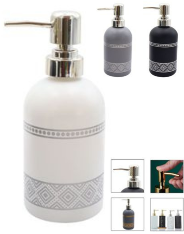 Dispensador de Jabón Colores Surtidos x 6 Unds. Medida:400 ml aprox.