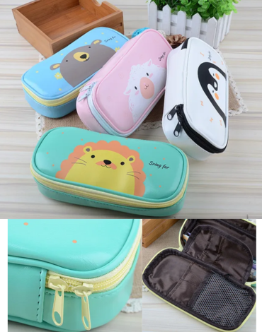 Estuche Infantil Animales x 6 Unds. Medida: 20,5 x 10 cm aprox