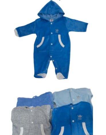 Enterito Plush para Bebe  x 4 Unds. Tallas: 0,3 - 3,6 - 6 ,9  Meses
