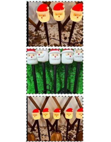 4 Set de Estaca Solar Viejo Pascuero.Medida: 35 cm aprox.(1 Set Trae:5 PCS)