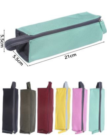 Estuche Escolar Colores Surtidos x 6 Unds. Medida: 21 x 3 cm aprox.