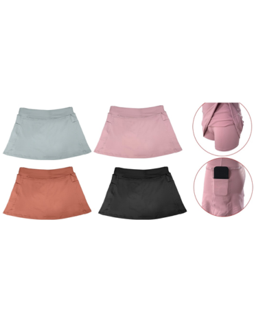 Falda Short Pretina Ancha Bolsillo Lateral x 12 Unds. Talla: M/L - L/XL - XL/XXL