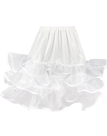 Falso de Cueca Niña Color Blanco x 12 Unds. Talla: 6 - 8 - 10 - 12