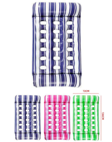 Flotador Colchoneta Inflable Adulto de Verano x 4 Unds Medida:72 x 136 cm aprox.