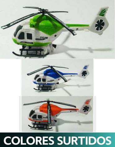 Juguete Helicóptero a Cuerda x 4 Unidades. Medidas : 8 x 23 x 7 cm