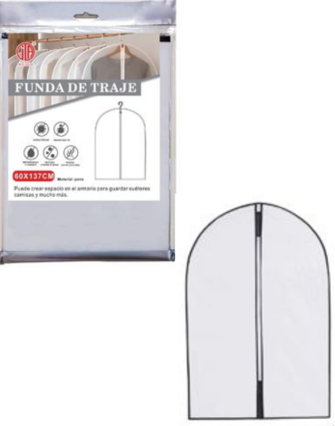 Funda de Traje Color Rosado x 6 Unds.Medidas : 60 x 100 cm aprox.