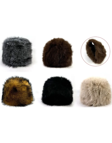 Gorro Peludo Colores Surtidos x 12 Unds. Medida: 58 cm aprox.