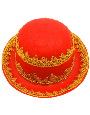 Sombrero Caporal Mujer Color Rojo x 3 Unds.