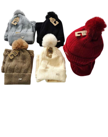 Gorro con Cuello de Lana con Chiporro x 12 Unds. Talla: Estándar