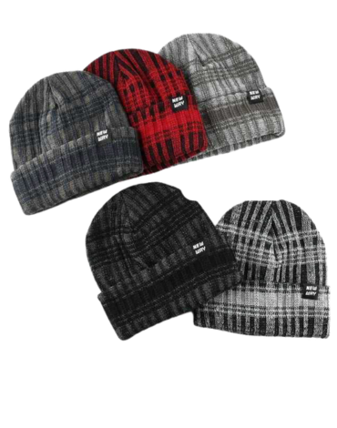 Gorro con Doblez de Lana Hombre x 12 Unds.Talla: Estándar