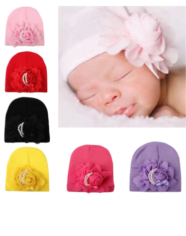 Gorro  Para Bebes Colores Surtidos x 12 Unds.