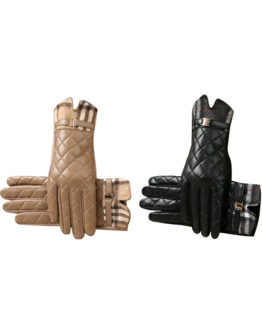 Guantes Quilting Acolchado de Mujer Colores Surtidos x 12 Pares. Medida: 25 x 8.5 cm aprox.