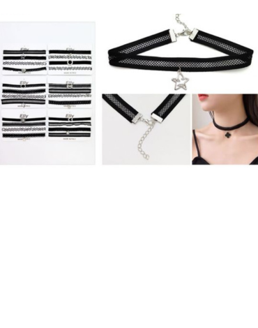 Gargantilla Chokers de Dama  x 12 Unds.
