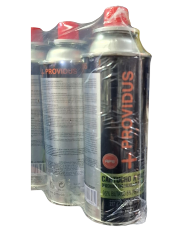 Gas Butano Ronson x 4 Unds. Medida: 400 ml aprox.