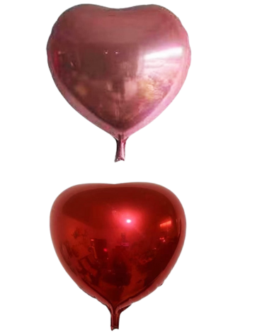 Globo Metálico Corazón Surtidos  x 24 Unds.Medida: 56 x 56 cm aprox.