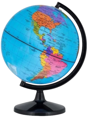 Globo Terráqueo x 12 Unds.Medida: 10.6 cm aprox.