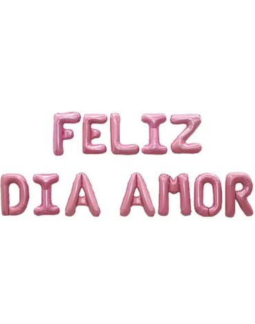 4 Set Globos de Feliz Dia Amor (1 Set Trae: 12 PCS)