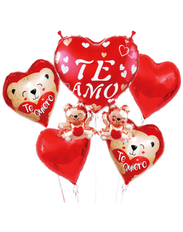 6 Set Globos de Te Amo (1 Set Trae: 5 PCS)