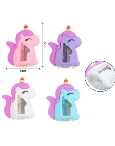 Goma de Borrar con Saca Punta Colores Surtidos x 12 Unds.Medida : 5 x 4 cm aprox.
