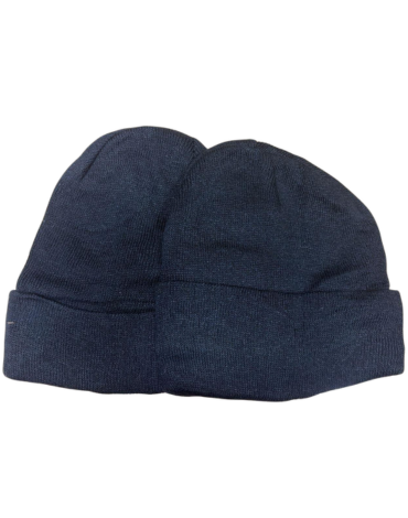 Gorro Negro con Doblez sin Polar Color Único x 12 Unds. Talla: Estándar