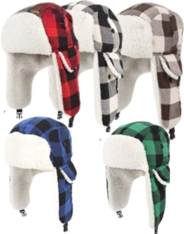 Gorro Ruso de Adultos Colores Surtidos  x 12 Unds.