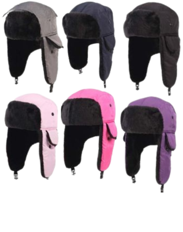 Gorro Ruso de Adultos Colores Surtidos  x 12 Unds.