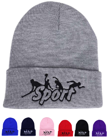 Gorro de Lana con Doblez Adulto x 12 Unds. Talla: Estándar